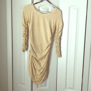Bebe Size Small Suede Tan Dress